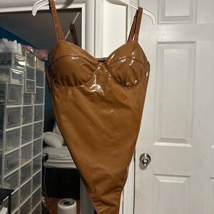 IVY PARK Brown Bodysuit